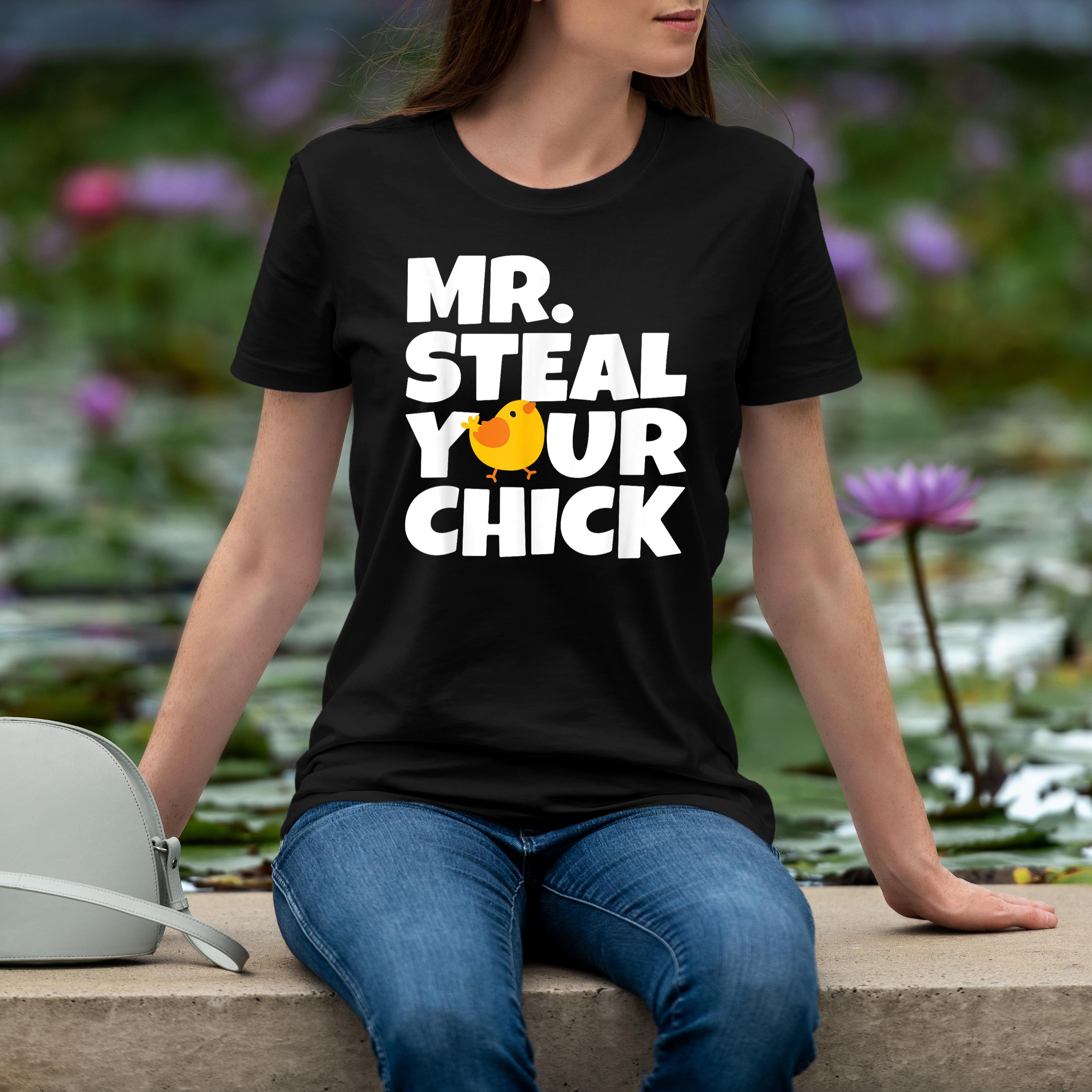 Mr Steal Your Chick Easter Chicken Boys Egg Hunting Shirt 